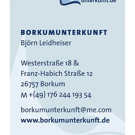 Borkumunterkunft - Woh1 - Im Herzen Der Insel Borkum
